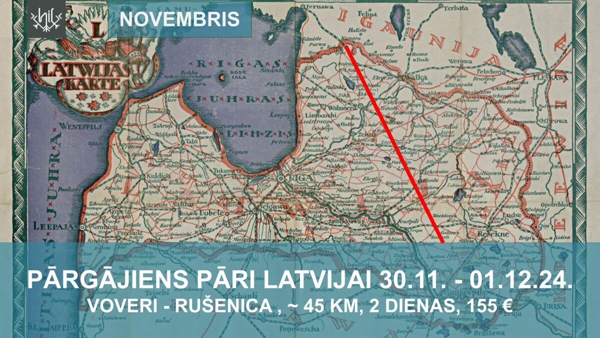 Pārgājiens pāri Latvijai novembris