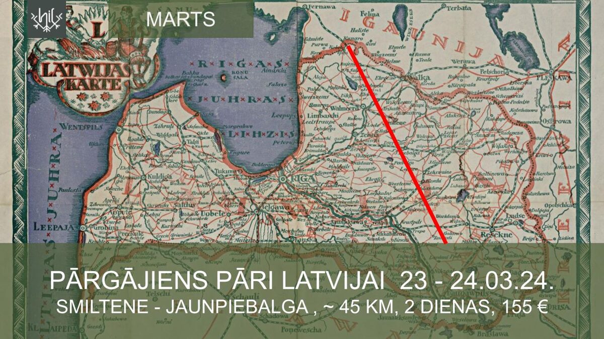 Pārgājiens pāri Latvijai martā
